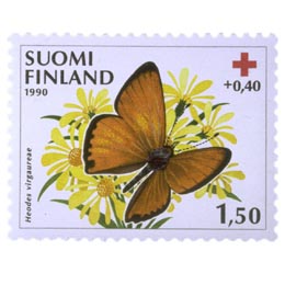 Perhosia - Loistokultasiipi  postimerkki 1
