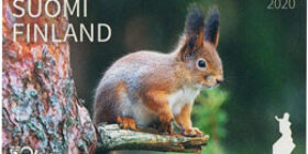 Pihapiirin vierailijat - Orava  postimerkki kotimaa ikimerkki
