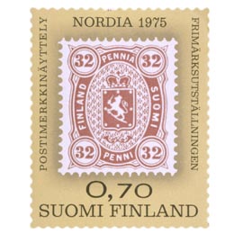 Postimerkkinäyttely NORDIA 1975  postimerkki 0