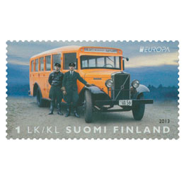 Postin jakeluautot - Volvo LV-70  postimerkki 1 luokka