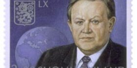 Presidentti Martti Ahtisaari 60 vuotta  postimerkki 2
