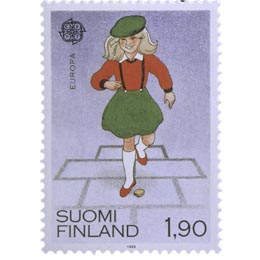 Ruutuhyppely  postimerkki 1