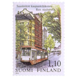 Saasteeton kaupunkiliikenne  postimerkki 1