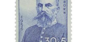 Säätyvaltiopäivien puhemiehet 1906 - Vapaaherra Viktor Magnus von Born sininen postimerkki 30 markka