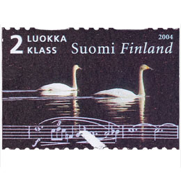 Sibelius - Tuonelan Joutsen  postimerkki 2 luokka