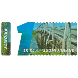 Sillat ja vesi - Punkalaidun  postimerkki 1 luokka