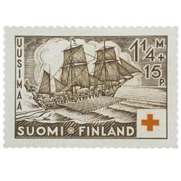 Sota-aluksia - Parkki Thornborg ruskea postimerkki 1