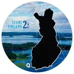 Struven ketju - Järvimaisema  postimerkki 2 luokka