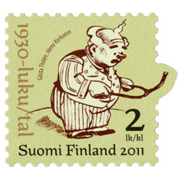 Suomalainen sarjakuva 100 vuotta - Herra Kerhonen  postimerkki 2 luokka