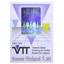 Suomalainen teknologia - VTT  postimerkki 3