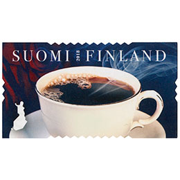 Suomalaisia makuja - Kahvi  postimerkki kotimaa ikimerkki