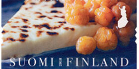 Suomalaisia makuja - Leipäjuusto  postimerkki kotimaa ikimerkki