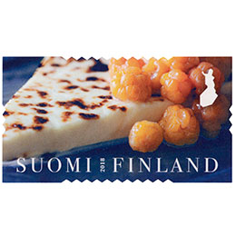 Suomalaisia makuja - Leipäjuusto postimerkki kotimaa ikimerkki