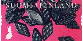 Suomalaisia makuja - Salmiakki  postimerkki kotimaa ikimerkki