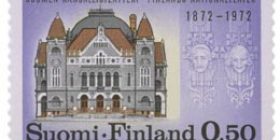 Suomen Kansallisteatteri 100 vuotta  postimerkki 0