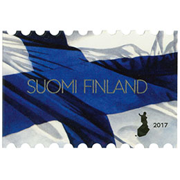 Suomen kansallislippu  postimerkki kotimaa ikimerkki
