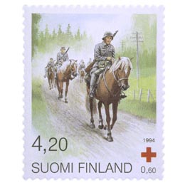 Suomenhevonen - Sotahevonen  postimerkki 4