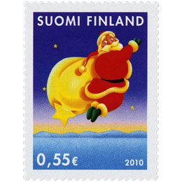 Suomi-Japani-yhteisjulkaisu - Joulupukki  postimerkki 0