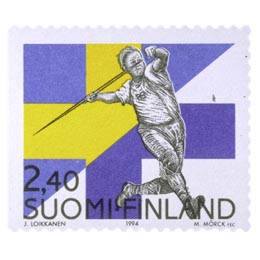 Suomi - Ruotsi -maaottelu  postimerkki 2