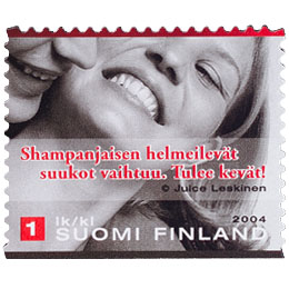 Suudelma - Shampanjaisen helmeilevät ...  postimerkki 1 luokka