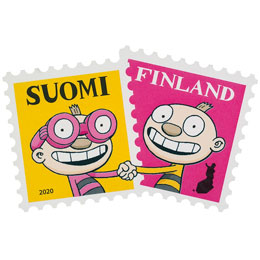 Tatu ja Patu - Tatu ja Patu kättelevät postimerkki kotimaa ikimerkki