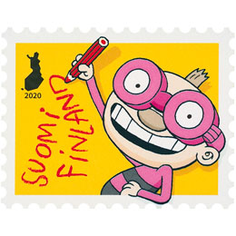 Tatu ja Patu - Tatu kirjoittaa  postimerkki kotimaa ikimerkki