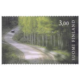 Tie - Metsätie Pohjois-Karjalassa  postimerkki 3 markka