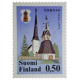 Tornio 350 vuotta  postimerkki 0