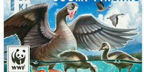 Uhanalaiset eläimet - Kiljuhanhi  postimerkki 1 luokka