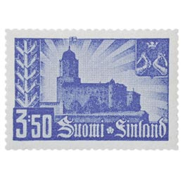 Viipurin jälleenvaltaus sininen postimerkki 3