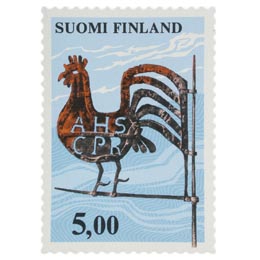 Viirikukko  postimerkki 5 mk mk