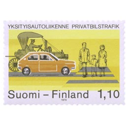 Yksityisautoliikenne  postimerkki 1
