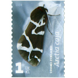 Yöperhosia - Isosiilikäs  postimerkki 1 luokka