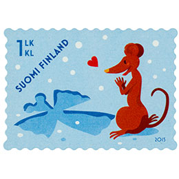 Ystävät yhdessä - Hiiri  postimerkki 1 luokka
