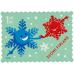Ystävät yhdessä - Lumihiutaleet  postimerkki 1 luokka