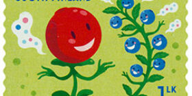 Ystävät yhdessä - Marjat  postimerkki 1 luokka