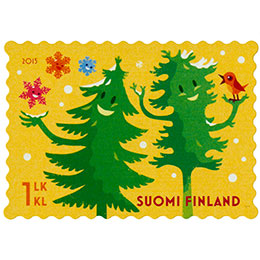 Ystävät yhdessä - Puut  postimerkki 1 luokka