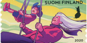 Ystävyyden värit - Keinu  postimerkki kotimaa ikimerkki