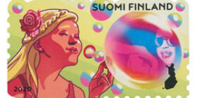 Ystävyyden värit - Saippuakuplat  postimerkki kotimaa ikimerkki