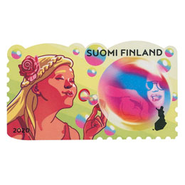 Ystävyyden värit - Saippuakuplat postimerkki kotimaa ikimerkki